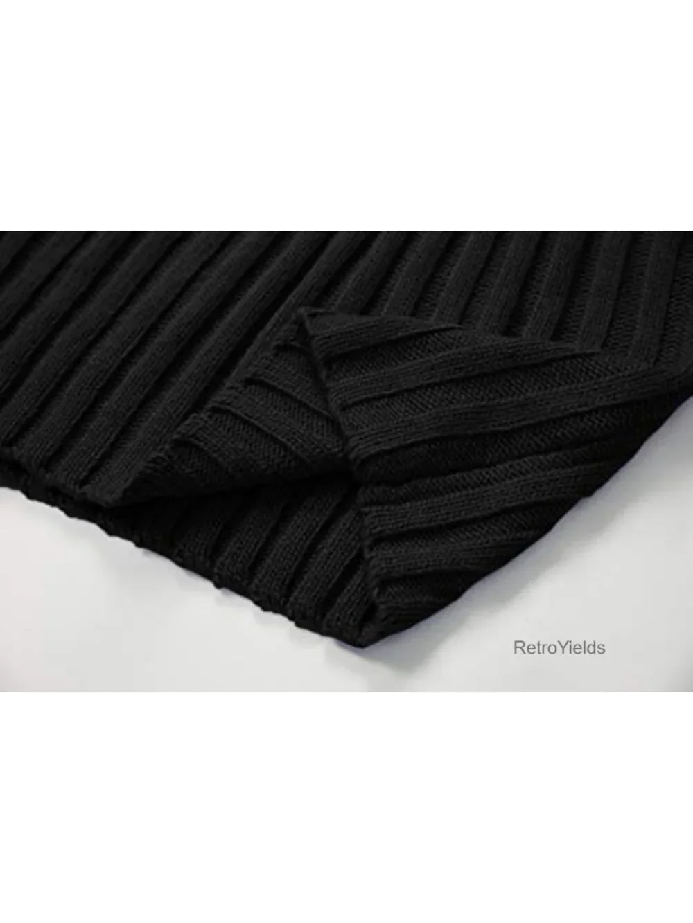 Mens Turtleneck Sweater Cable Knit Chunky Winter Pullover Acrylic